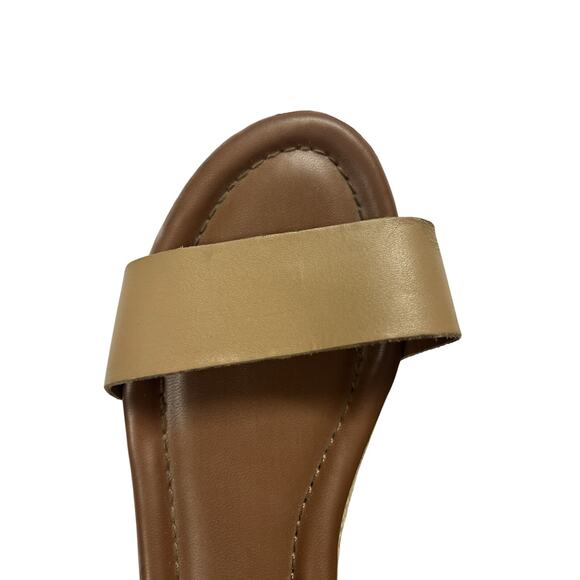 Steven By Steve Madden Sabbie Platform Espadrilles Sandals Tan 3 Inch Heel - 7.5 - Picture 3 of 8